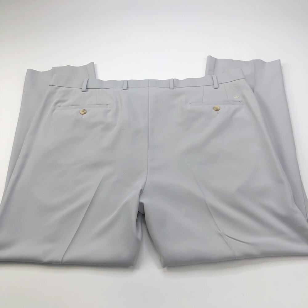 Peter Millar Wicking E4 40x32 (Fits 41W 30L) Golf Flat Chino Slack Pants Gray